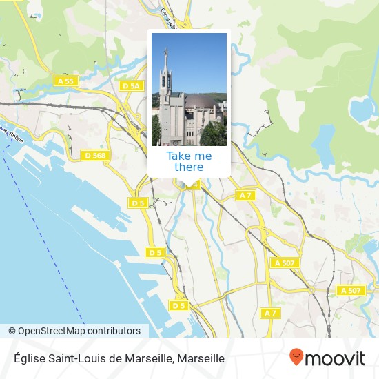 Mapa Église Saint-Louis de Marseille