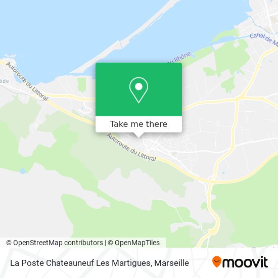La Poste Chateauneuf Les Martigues map