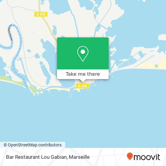 Bar Restaurant Lou Gabian map