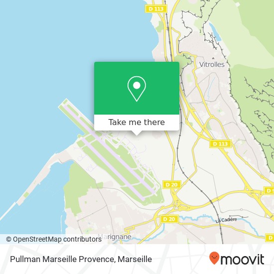 Mapa Pullman Marseille Provence