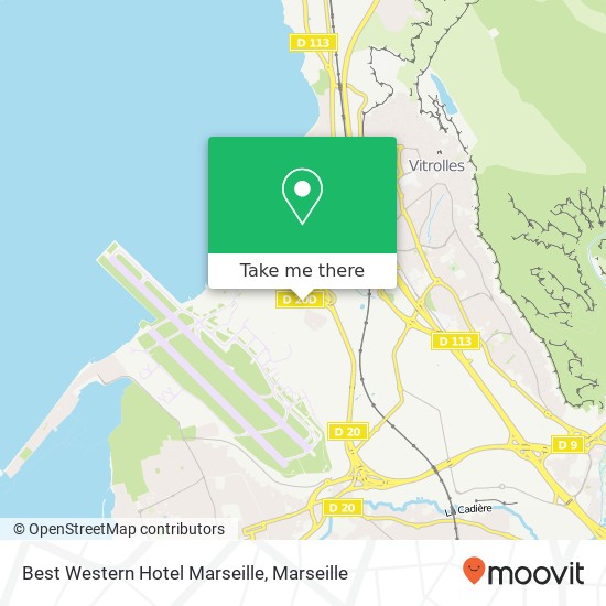 Best Western Hotel Marseille map