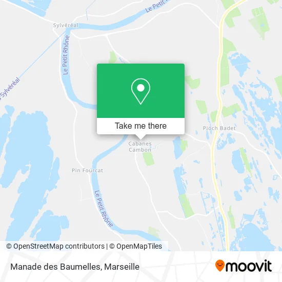 Manade des Baumelles map