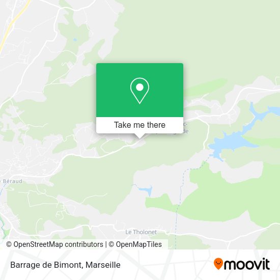 Barrage de Bimont map