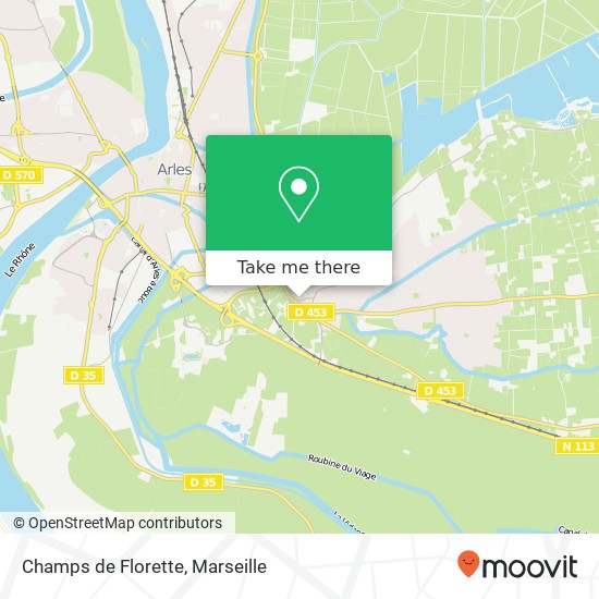 Mapa Champs de Florette