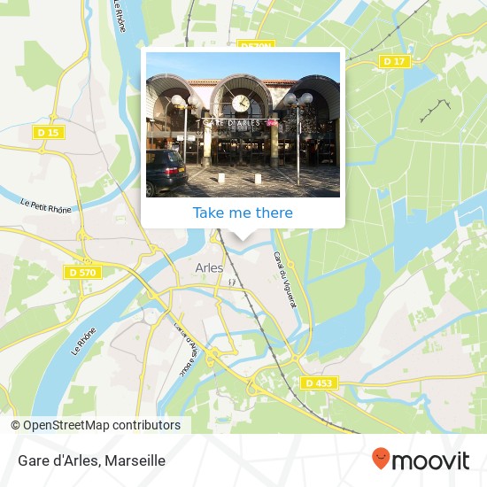 Mapa Gare d'Arles