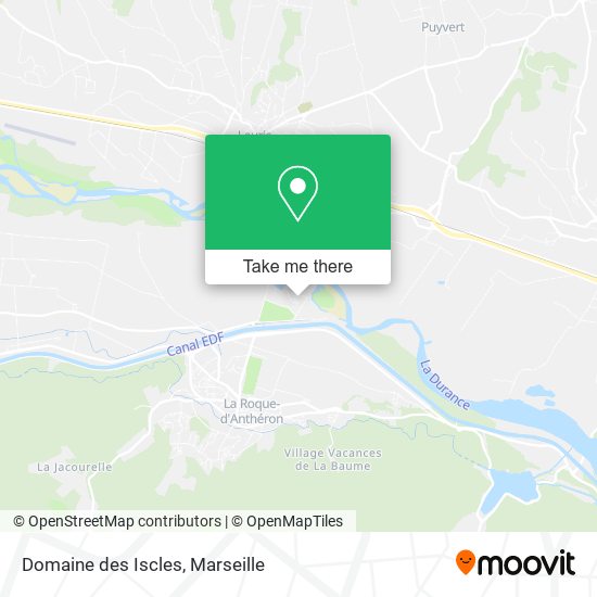 Domaine des Iscles map