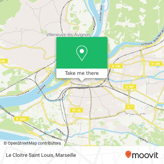 Mapa Le Cloitre Saint Louis