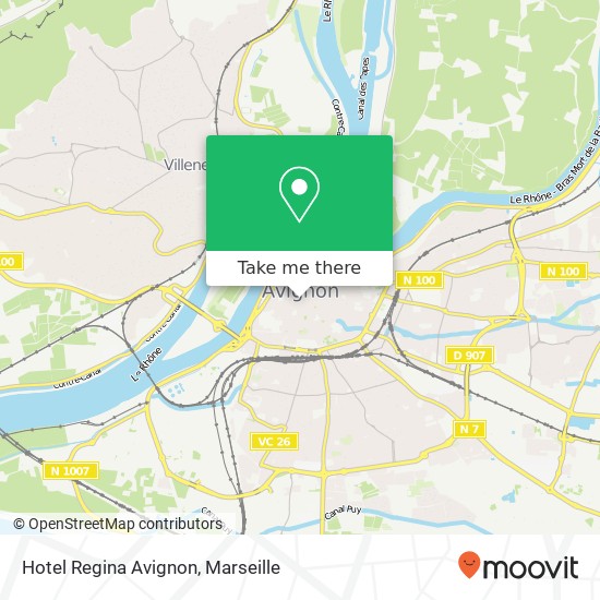Mapa Hotel Regina Avignon