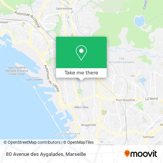 80 Avenue des Aygalades map