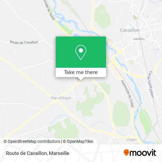 Route de Cavaillon map