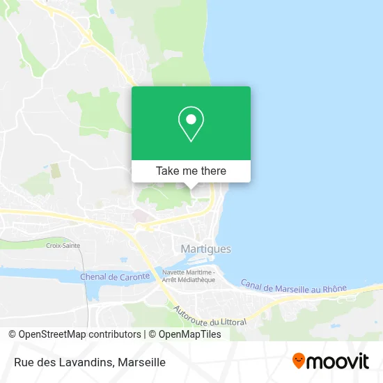 Rue des Lavandins map