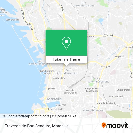 Traverse de Bon Secours map