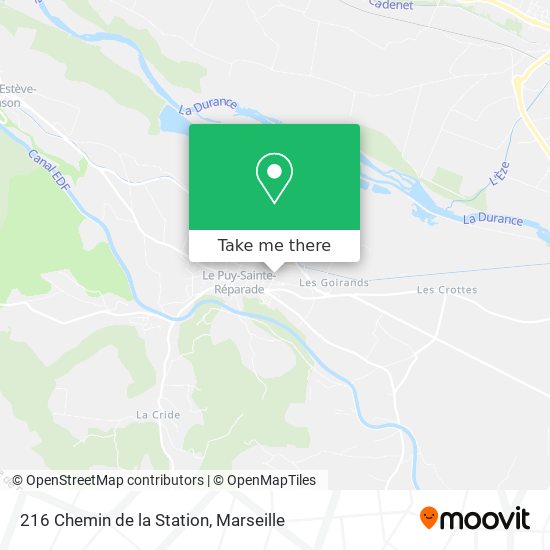 216 Chemin de la Station map
