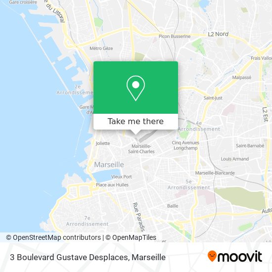 3 Boulevard Gustave Desplaces map