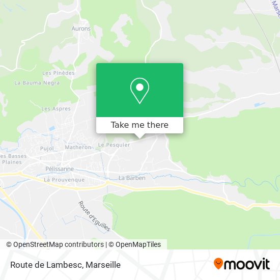 Route de Lambesc map