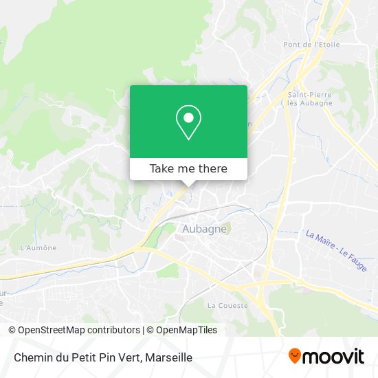 Mapa Chemin du Petit Pin Vert