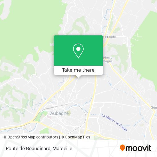 Route de Beaudinard map