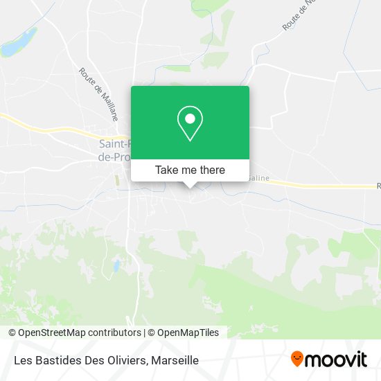 Les Bastides Des Oliviers map