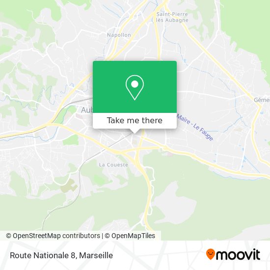 Route Nationale 8 map