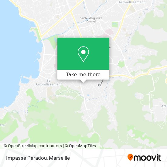 Impasse Paradou map