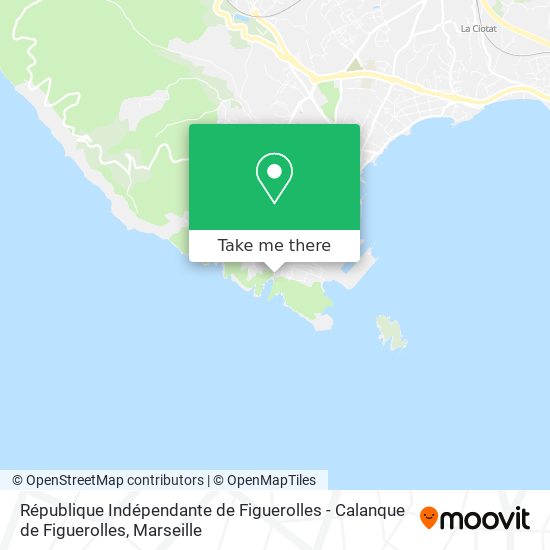 Mapa République Indépendante de Figuerolles - Calanque de Figuerolles