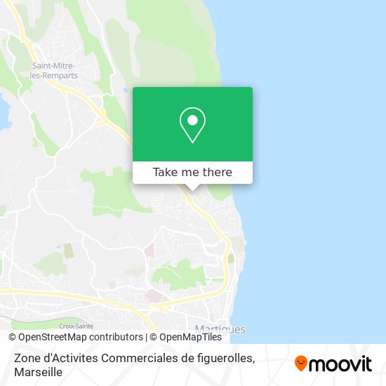 Zone d'Activites Commerciales de figuerolles map