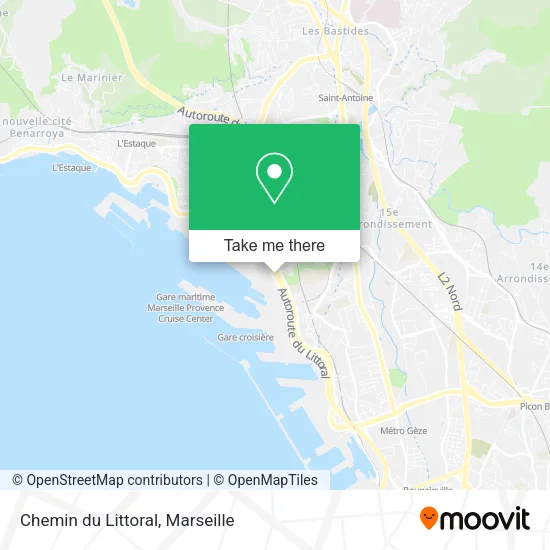 Chemin du Littoral map