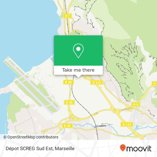 Mapa Dépot SCREG Sud Est