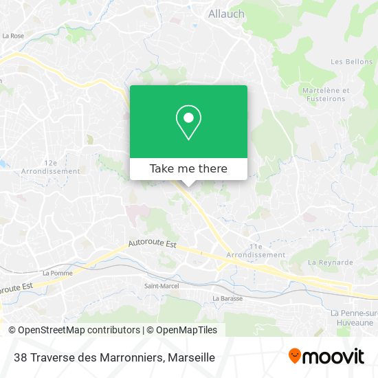38 Traverse des Marronniers map