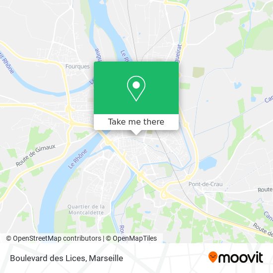 Mapa Boulevard des Lices