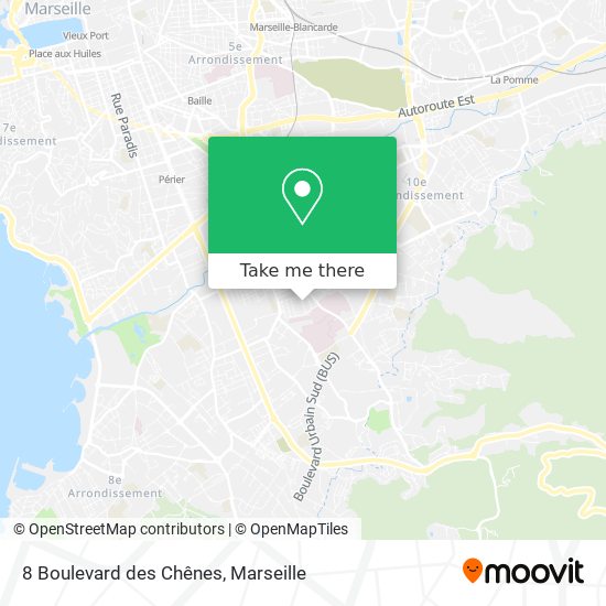 Mapa 8 Boulevard des Chênes