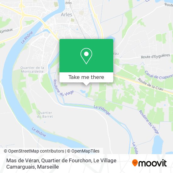 Mas de Véran, Quartier de Fourchon, Le Village Camarguais map