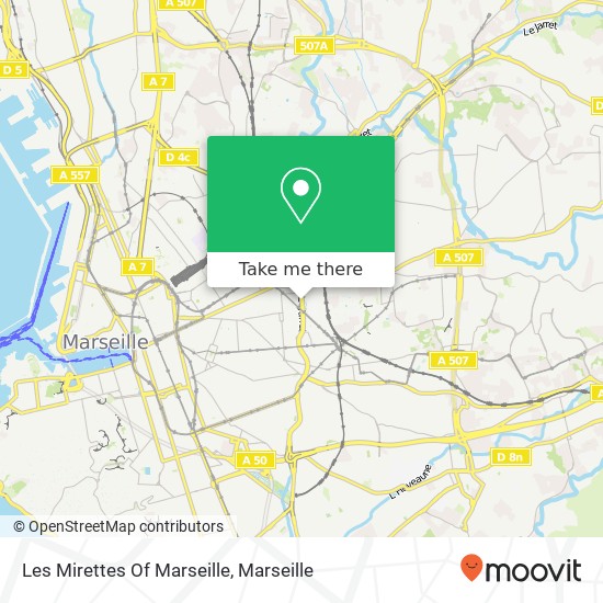 Les Mirettes Of Marseille map