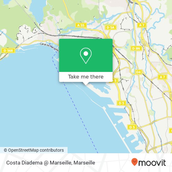 Mapa Costa Diadema @ Marseille