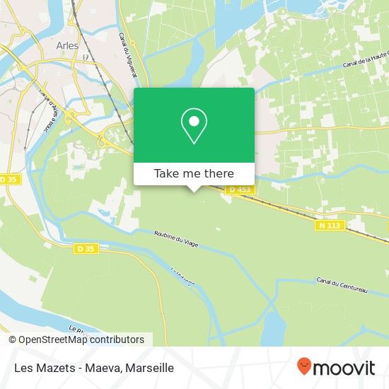 Les Mazets - Maeva map