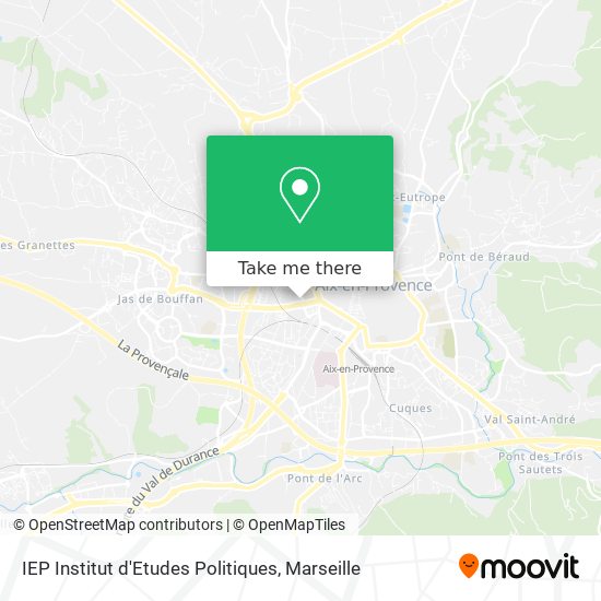 IEP Institut d'Etudes Politiques map