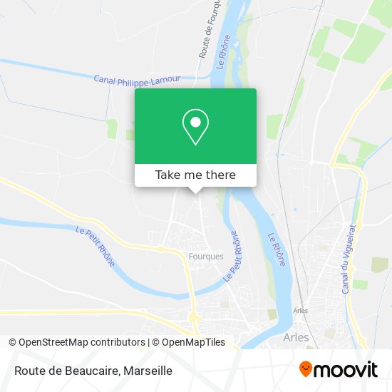 Mapa Route de Beaucaire