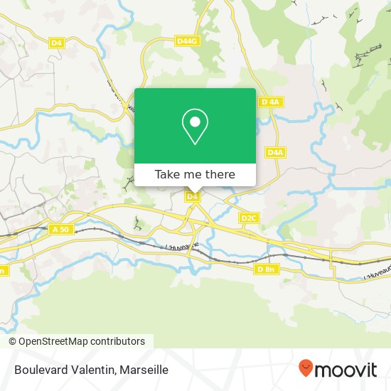 Mapa Boulevard Valentin