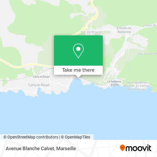Avenue Blanche Calvet map