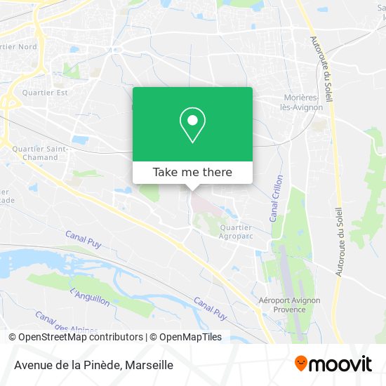 Avenue de la Pinède map