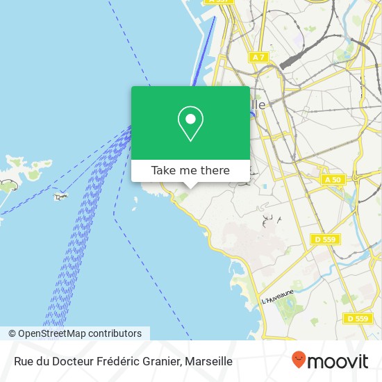 Mapa Rue du Docteur Frédéric Granier