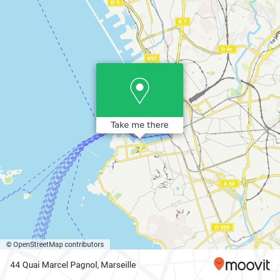 44 Quai Marcel Pagnol map