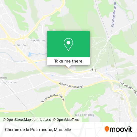 Chemin de la Pourranque map