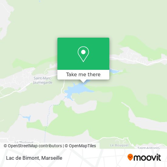 Lac de Bimont map