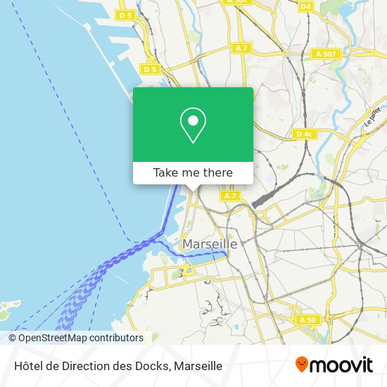 Mapa Hôtel de Direction des Docks