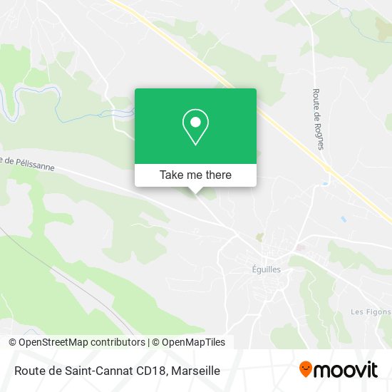 Route de Saint-Cannat CD18 map