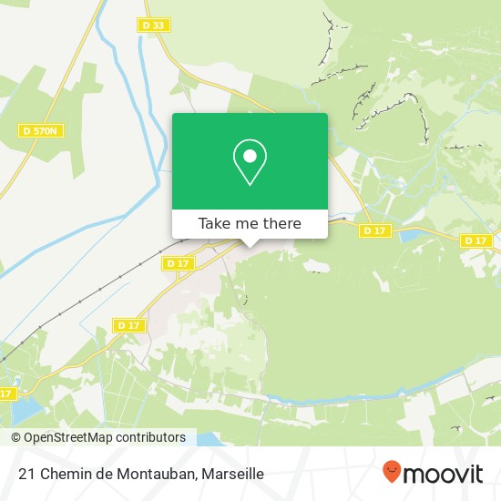 Mapa 21 Chemin de Montauban