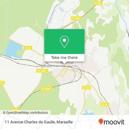 Mapa 11 Avenue Charles de Gaulle