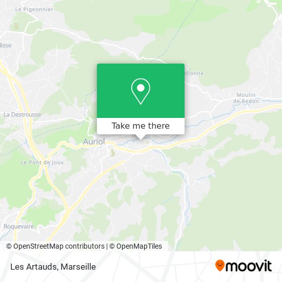 Les Artauds map