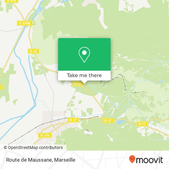 Mapa Route de Maussane